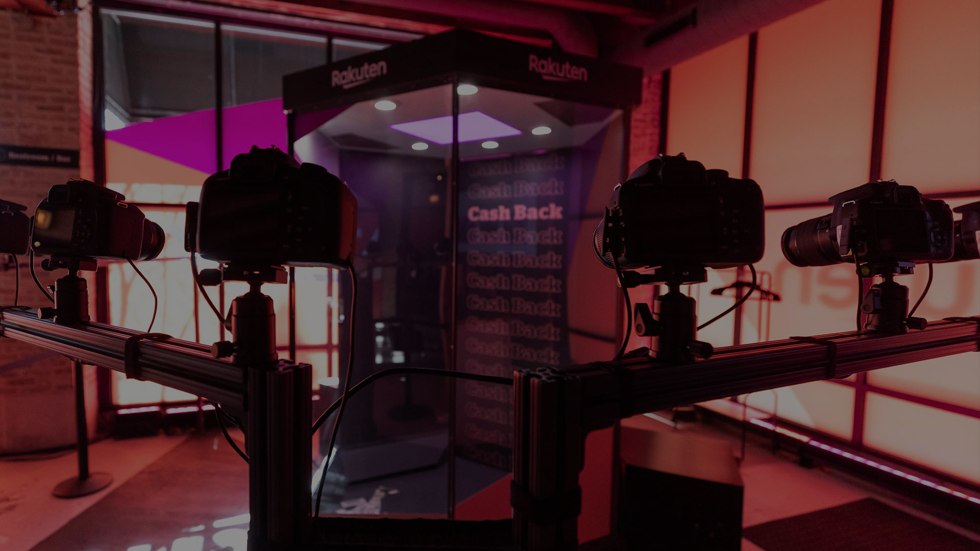 Multiple cameras are setup to record people in the cash machine 